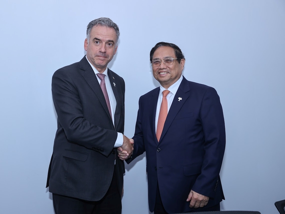 Prime Minister Pham Minh Chinh and Uruguayan President Yamandu Orsi. Photo: VGP