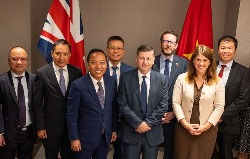 Deputy Minister of Industry and Trade Nguyen Hoang Long attend the meeting of the Viet Nam–UK Joint Economic and Trade Committee (JETCO), London, the UK, July 14, 2025. Photo: moit.gov.vn