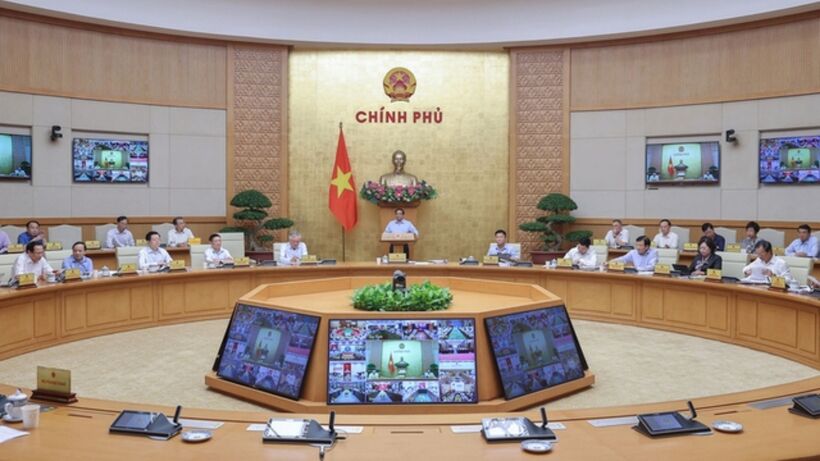 Prime Minister Pham Minh Chinh presides over the regular Government meeting, Ha Noi, August 7, 2025- Photo: VGP