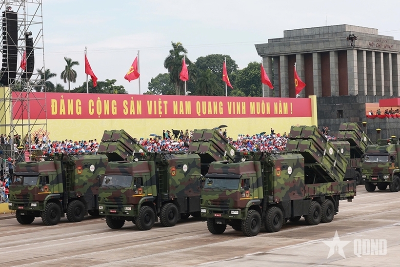 The Truong Son missile system is fully developed in-house by the group, from research and design to production. Photo: The People's Army Newspaper