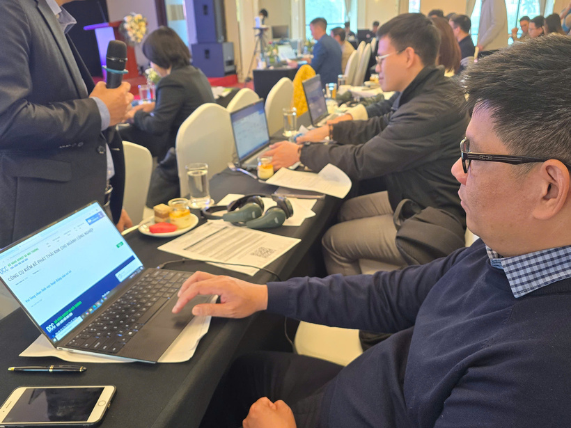 The Department of Climate Change, in cooperation with UNOPS, has organized a series of training courses for major emitters in preparation for the pilot operation of the carbon credit trading floor at the end of 2025.