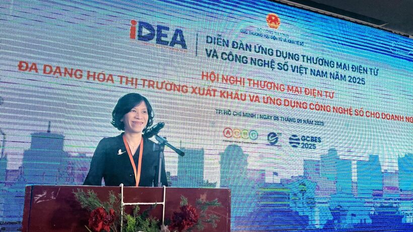 Lai Viet Anh, Deputy Director General of the Vietnam E-Commerce and Digital Economy Agency, Ministry of Industry and Trade, at the conference.