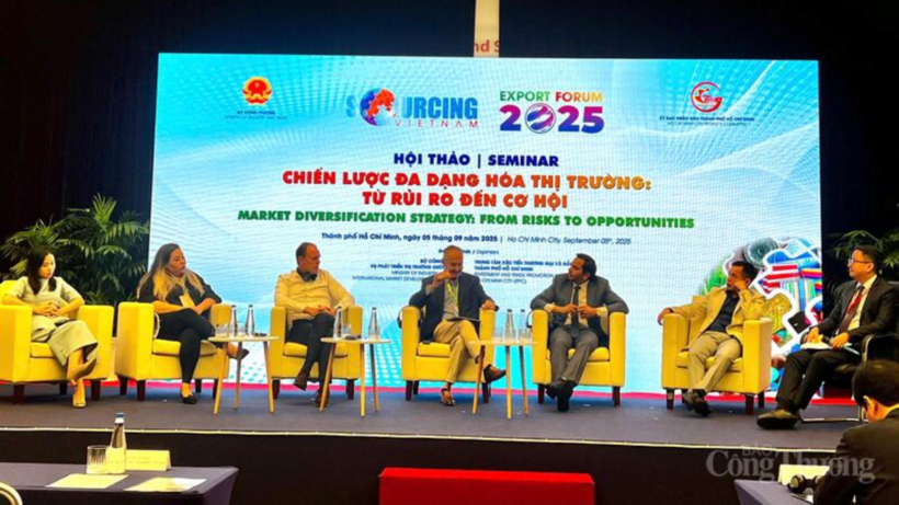 The speakers at the panel discussion.