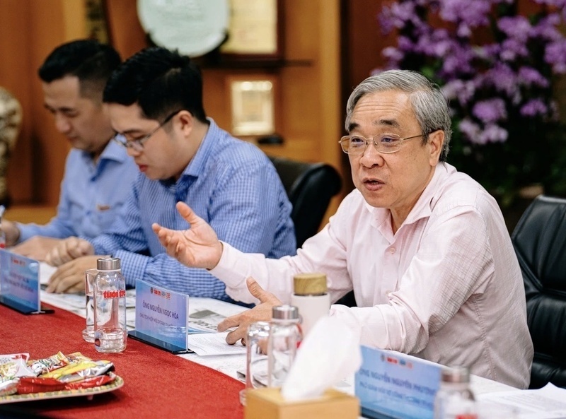 Mr. Nguyen Ngoc Hoa, Chairman of Ho Chi Minh City Business Association. Photo: Thanh Hiep.