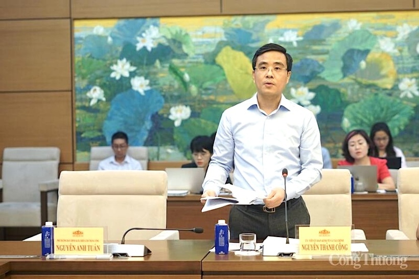 Mr. Nguyen Thanh Cong - representative of the auditing agency suggested contents for comments.