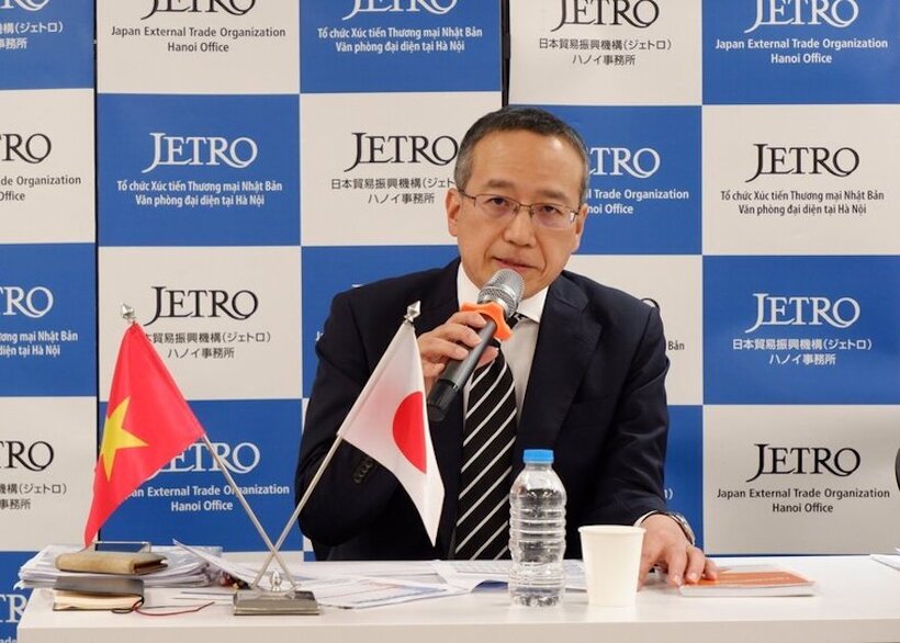 Chief Representative of JETRO Hanoi - Mr. Ozasa Haruhiko. Photo: Minh Tuan