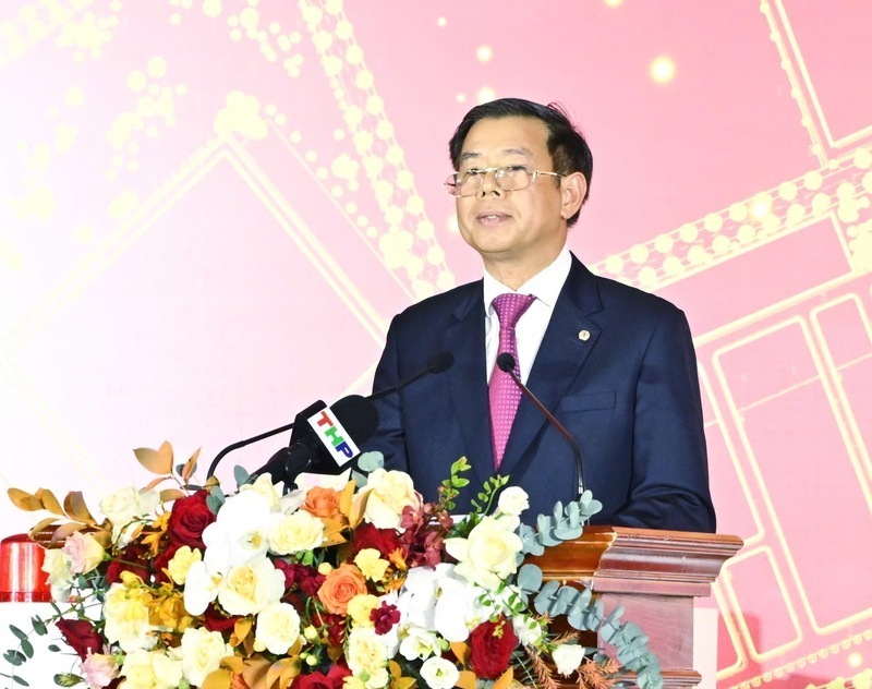 Mr. Nguyen Viet Quang, Vice Chairman and General Director of Vingroup Corporation, spoke at the event. Photo: Can Dung