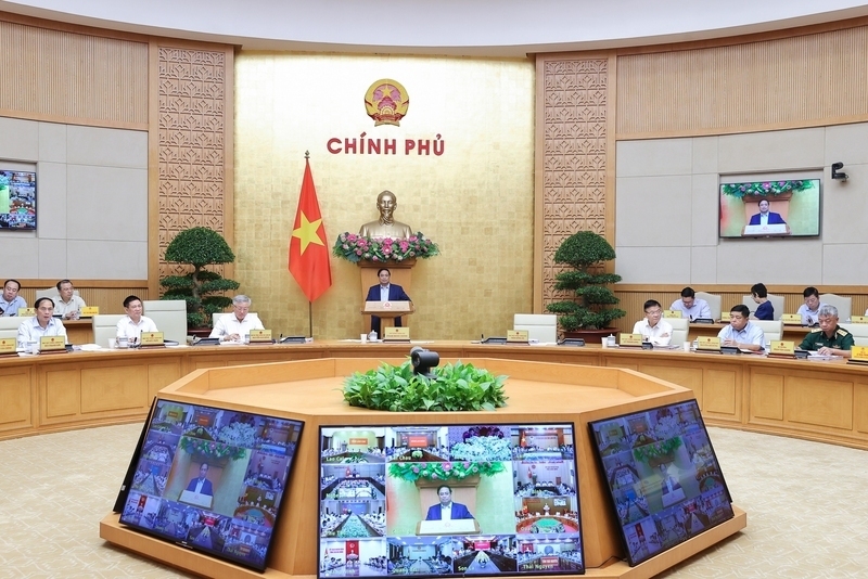 Prime Minister Pham Minh Chinh chaired the Government's online conference with localities in September 2025, discussing many important contents. Photo: VGP