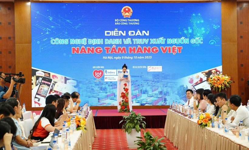 The forum “Technology of identification and origin tracing – Enhancing Vietnamese goods” is one of the effective communication activities on the issue of traceability and transparency of origin of goods. (Photo: Thai Manh)