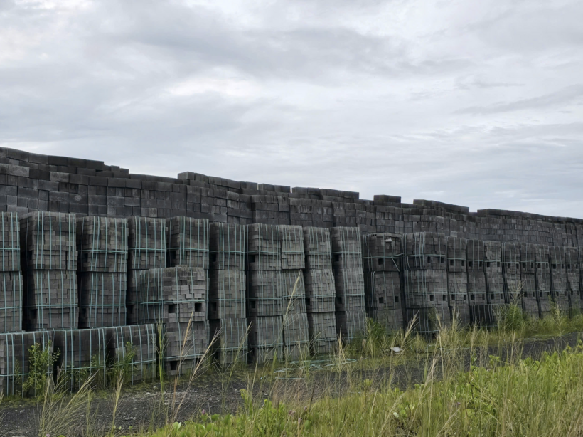 Non-fired bricks made from ash of Duyen Hai Thermal Power Plant