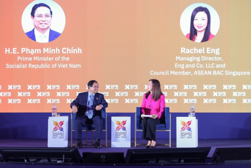 Program coordinator Rachel Eng, CEO of Eng and Co. LLC and ASEAN-BAC member in Singapore, noted that in recent years, Vietnam has emerged as one of Asia’s most dynamic growth drivers. Photo: VGP/Nhat Bac.