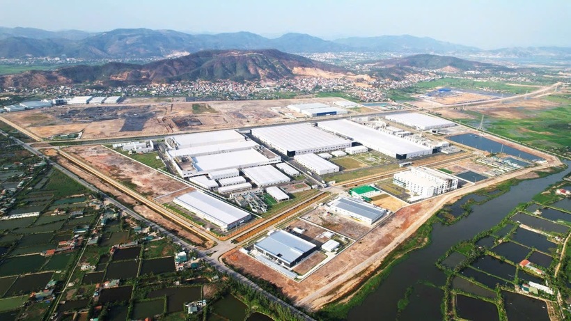 An overview of the Amata City Ha Long Industrial Park (Song Khoai) in Hiep Hoa ward, Quang Ninh province.