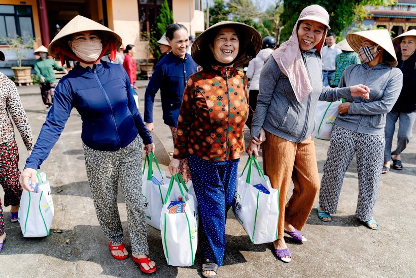 Over the past decade, 75,000 Tet gift packages have been delivered directly to people across nine Central provinces.