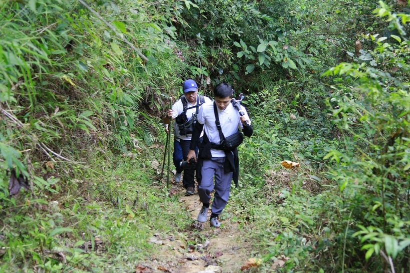Journey to the summit of Pu To Co. Photo: Dien Bien Department of Culture, Sports & Tourism