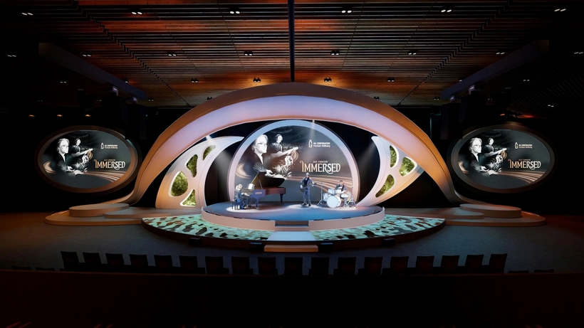More than just a concert, IMMERSED is a multi-sensory journey, meticulously crafted in every detail from sound design to spatial experience. The stage is equipped with the L2D sound system by L-Acoustics, a world-leading brand in premium professional audio engineering.
