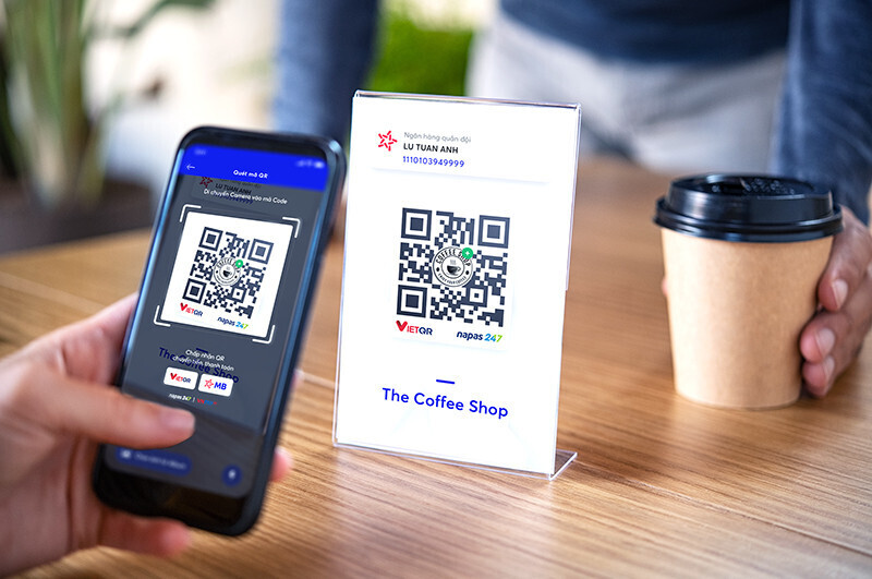 VietQR serves as the common identifier for QR-based bank transfers across the NAPAS network. Photo: Nhan Dan Newspaper.