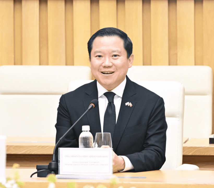 Thapana Sirivadhanabhakdi, Chief Executive Officer of Thai Beverage Public Company Limited, reaffirms the Group’s strong confidence in Vietnam’s investment environment.