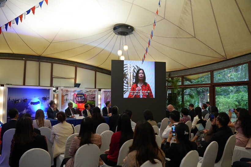 Press conference marking 10 years of the Paris Agreement at the French Embassy. Photo: French Embassy.