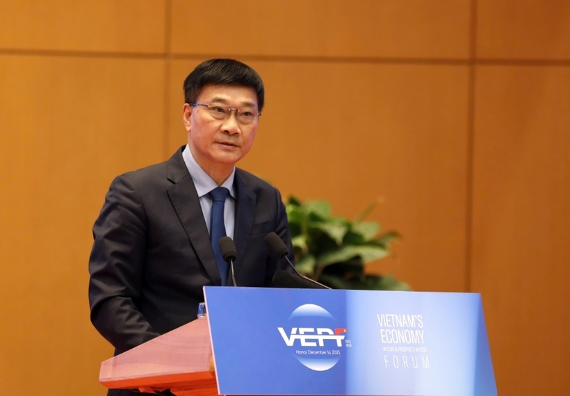 Vice Chairman of the National Assembly Vu Hong Thanh addresses the Forum. Photo: VGP