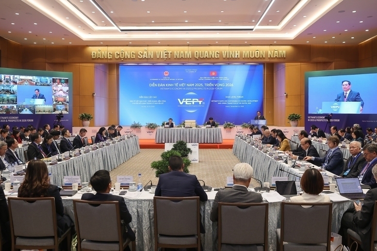 Overview of the Vietnam Economic Forum 2025, Outlook 2026. Photo: VGP