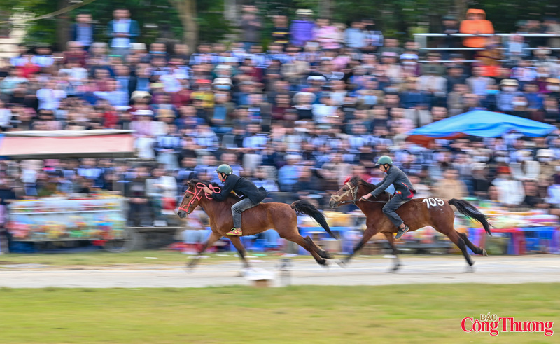 In the early years of the 20th century, the horse parade is held on the Day of the Horse in the first or second week after the Lunar New Year to pray for good fortune and a bountiful farming year. The parade is followed by festive activities such as horse racing and shooting competitions, and from then on, ethnic communities gather regularly on the first Day of the Horse after the Lunar New Year to take part in the event. Photo: Nam Nguyen