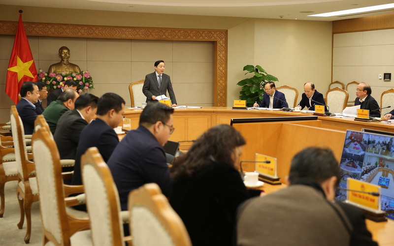 Deputy Prime Minister Tran Hong Ha chairs the 29th meeting of the National Steering Committee on IUU fishing. Photo: VGP/Minh Khoi