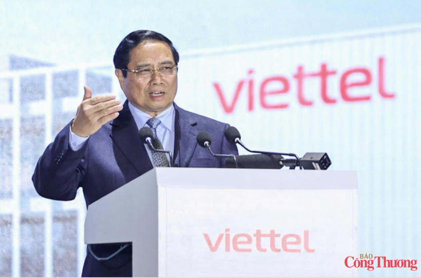 Prime Minister Pham Minh Chinh delivers a keynote speech. Photo: Nguyen Nam