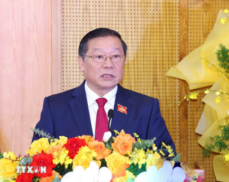 Lai Xuan Mon, Member of the Party Central Committee, Standing Deputy Head of the Central Commission for Information and Mass Mobilization, Director of the Press Center of the 14th National Party Congress. Photo: VNA