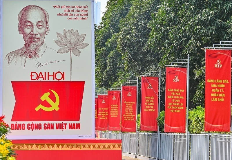The 14th National Party Congress is seen as a key milestone for setting the vision and strategic orientation for Vietnam’s next development phase. Photo: Nam Nguyen.