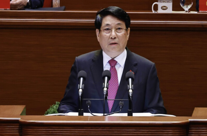 Politburo member and President Luong Cuong delivers the opening address at the Congress. Photo: VNA