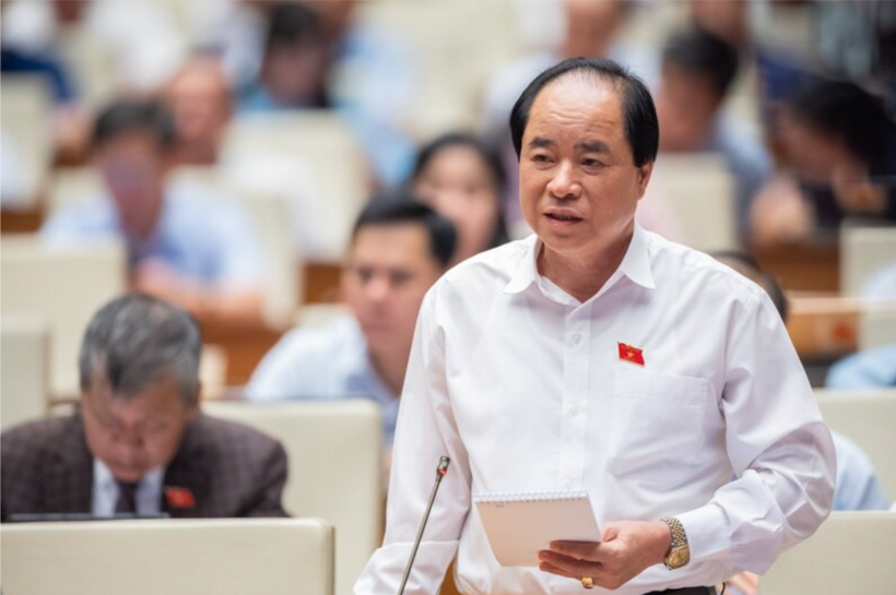 National Assembly deputy Truong Xuan Cu, representing the Hanoi delegation.