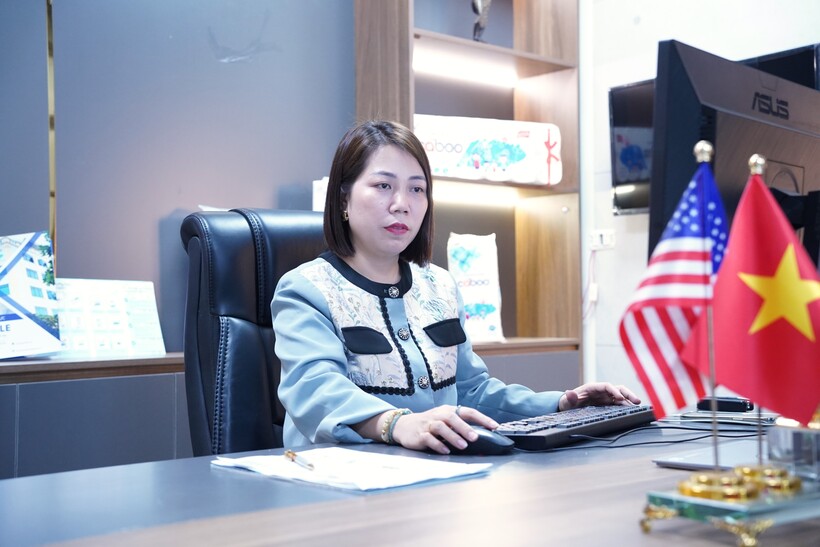 Bui Thi Thanh Dung expresses high expectations as the 14th National Party Congress concretizes Resolution No. 68 and identifies the private sector as a solid pillar of the economy. Photo: Khoi Nguyen