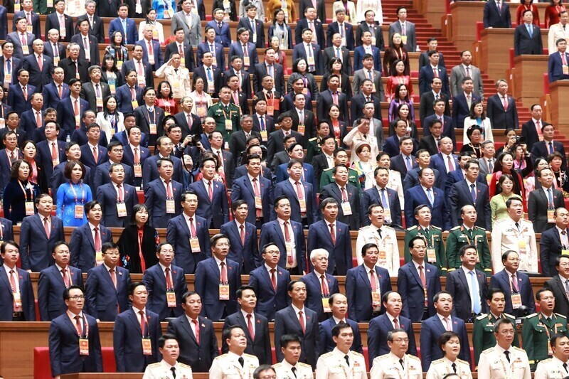 Delegates at the closing ceremony. Photo: VNA