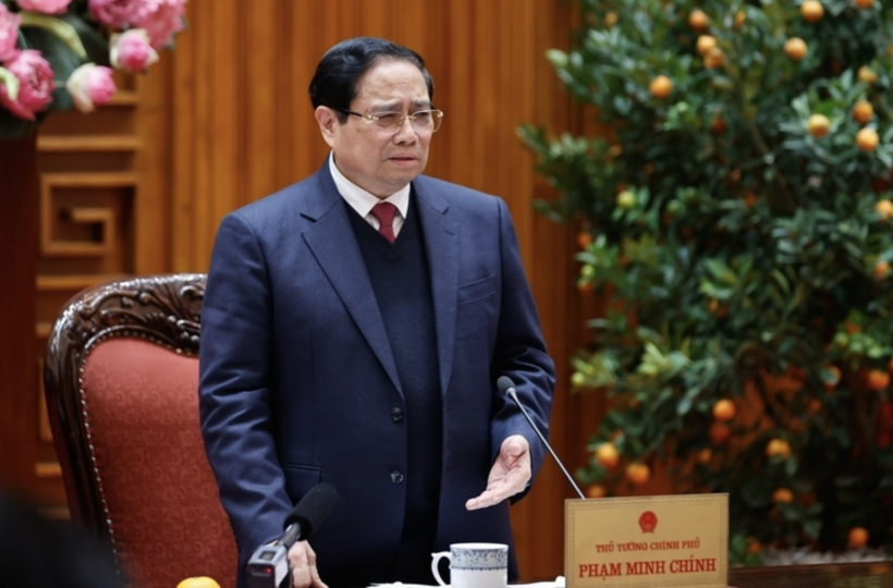 Prime Minister Pham Minh Chinh stressed the need to focus on and accelerate the development of power sources, including nuclear energy. Photo: VGP