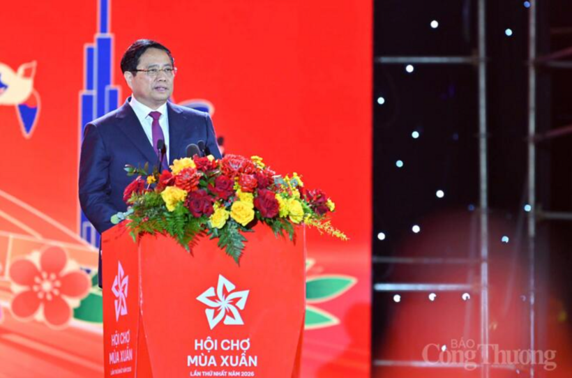 Prime Minister Pham Minh Chinh delivers closing remarks at the First Glorious Spring Fair 2026