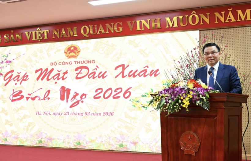 Acting Minister Le Manh Hung delivers remarks and outlines key tasks at the Lunar New Year 2026.