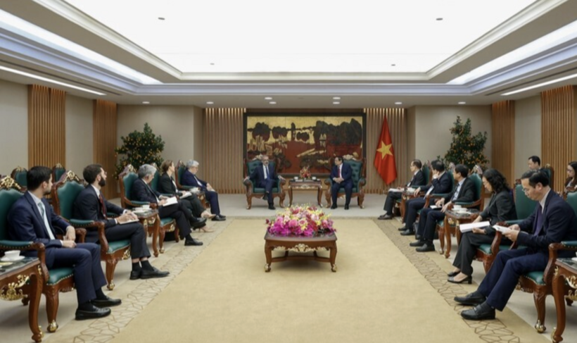 The Prime Minister proposes that both sides strengthen cooperation in the marine economy and energy infrastructure. Photo: VGP