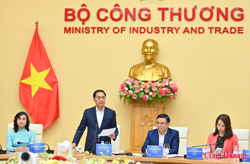 Deputy Prime Minister Bui Thanh Son delivers keynote remarks at the launch ceremony of the Digital Platform for Overseas Market Development.