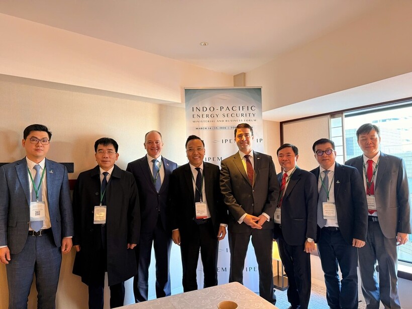 Deputy Minister Nguyen Hoang Long holds talks with Tommy Joyce, Acting Assistant Secretary of Energy of the US.