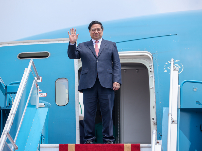 Prime Minister Pham Minh Chinh departs for official visit to the Russian Federation. Photo: VGP.