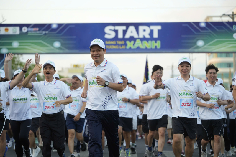 EVNSPC organized a run in response to Earth Hour 2026, attracting nearly 800 participants. Photo: EVNSPC