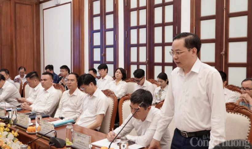 Nguyen Huu Tu, Director of Vietnam National Chemical Group, delivers the opening remarks.