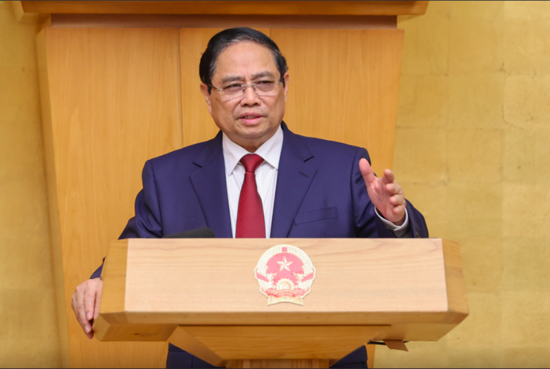 Prime Minister Pham Minh Chinh underscores the country’s firm commitment to achieving double-digit growth this year and in the years ahead. Photo: VGP