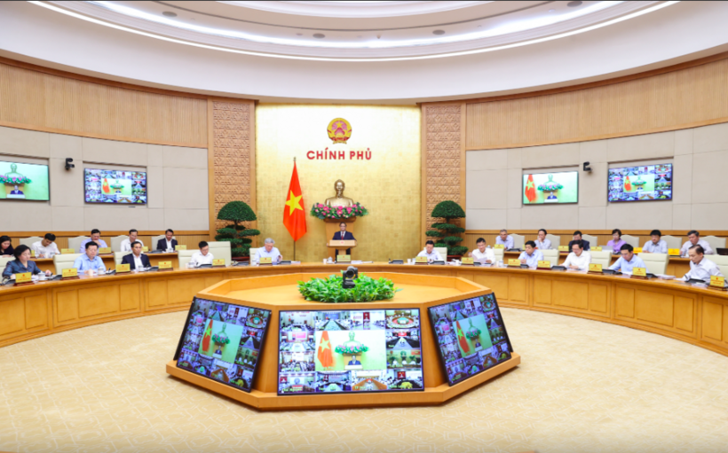 The Government’s regular meeting for March and the nationwide teleconference with localities on the socio-economic situation in the first quarter of 2026. Photo: VGP