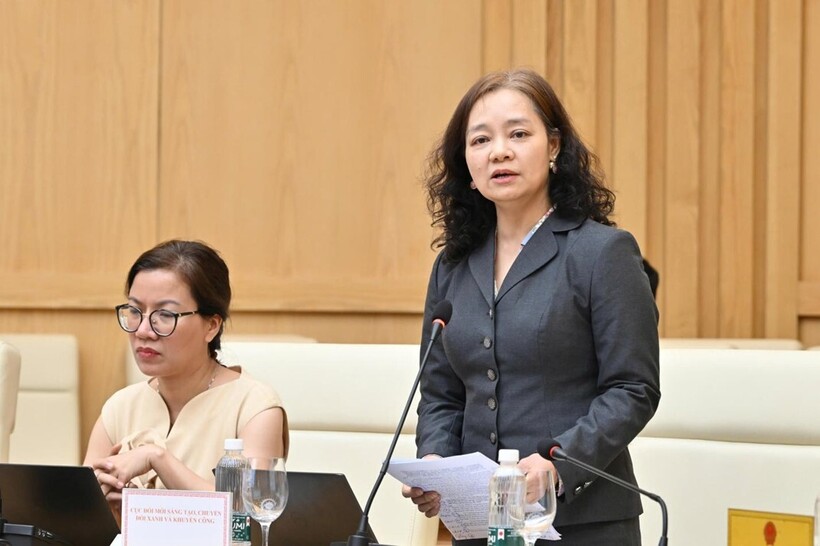 Nguyen Thi Lam Giang, Director of the Department of Innovation, Green Transformation and Industrial Promotion.