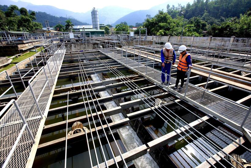 A wastewater treatment system at TKV, contributing to environmental pollution control during production. Photo: Thu Huong.