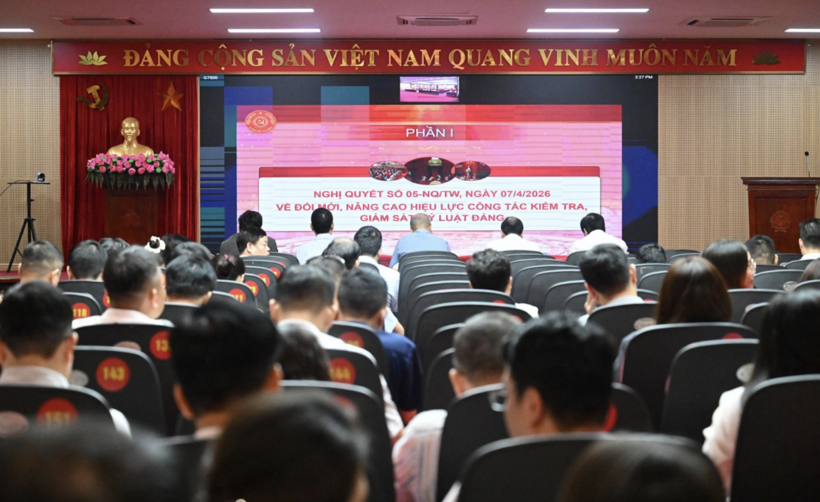 Party members from Party organizations of agencies and units under the Ministry of Industry and Trade attend the conference. Photo: Nguyen Khanh