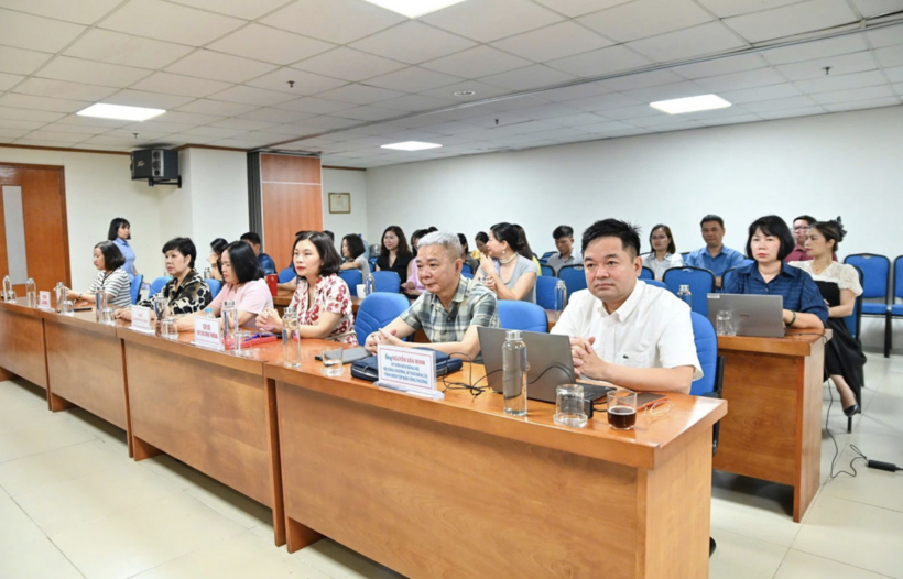 At the venue of the Newspaper of Industry and Trade, participants come from three units: the Newspaper of Industry and Trade, the Industry and Trade Magazine, and the Industry and Trade Publishing House. Photo: Nam Nguyen