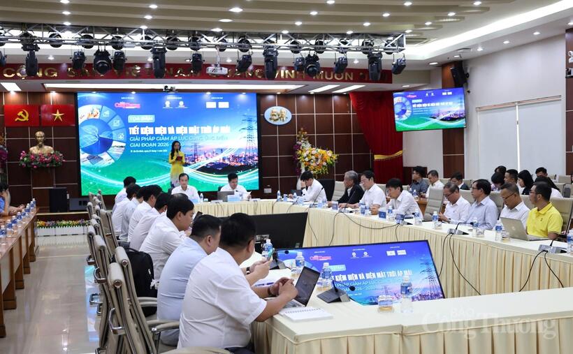 Overview of the seminar “Saving electricity and rooftop solar power: Solutions to reduce pressure on electricity supply in the 2026 - 2030 period”.