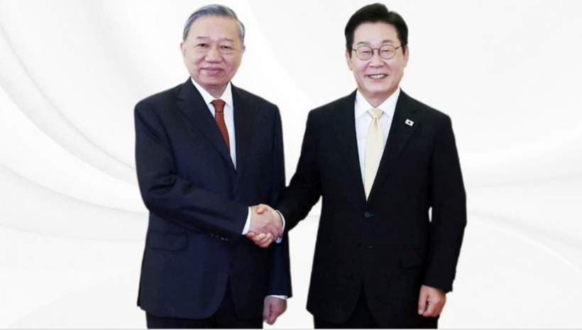 General Secretary To Lam and the President of the Republic of Korea during the visit to the Republic of Korea in August 2025. Photo: Nguyen Hong
